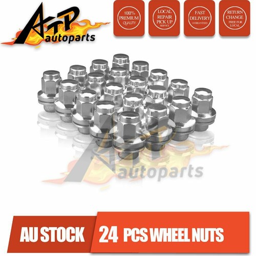 For Mitsubishi Triton 24PCS Chrome Wheel Nuts 12mm x1.5 Alloy Wheels eBay