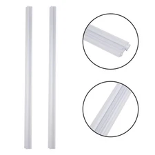 2 */ Shower Door Sweep Bottom Seal Wipe Drip / Rail Seal Strip 14/17/23mm- AU
