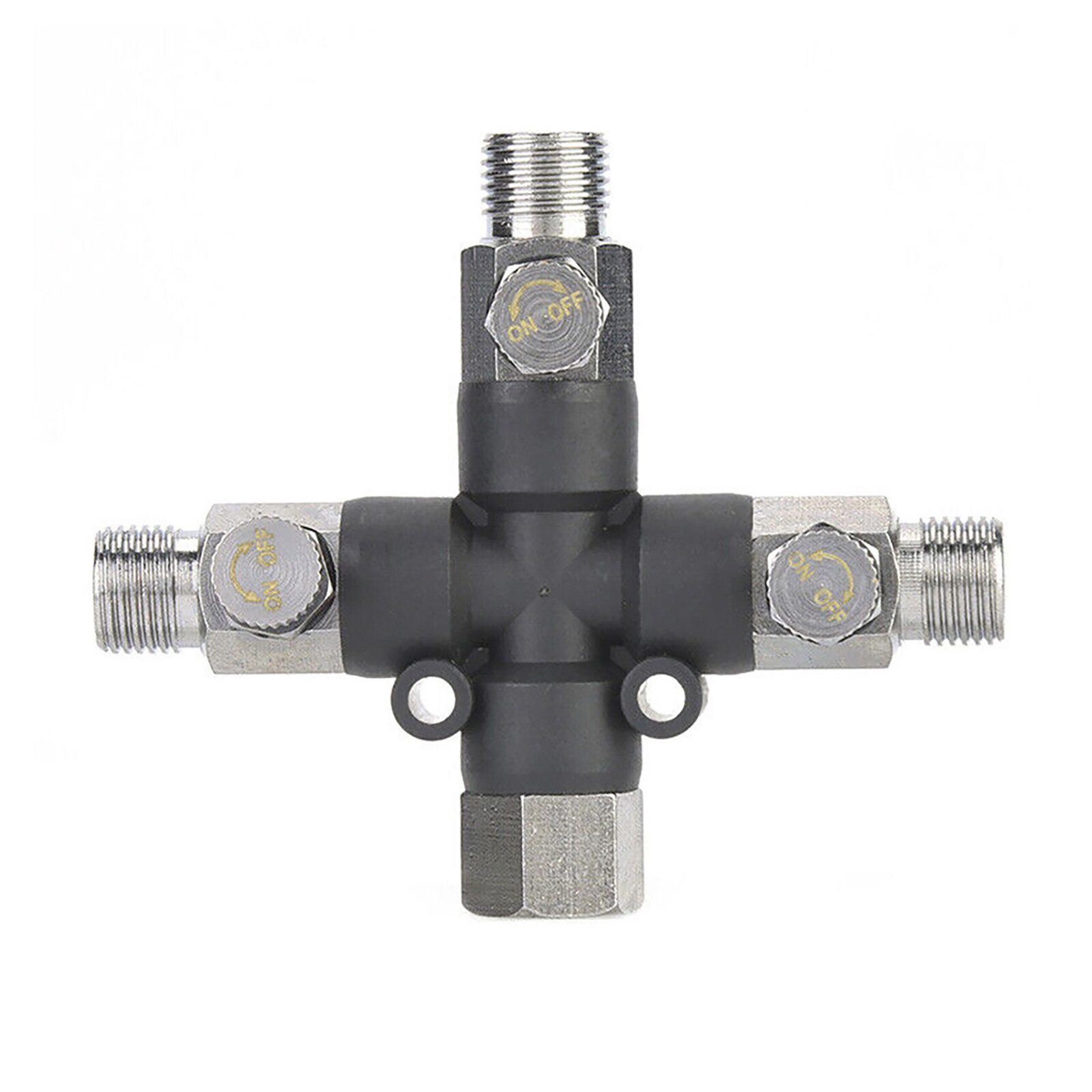 1/8 Three Way Metal Air Hose Splitter Airbrush Fitting Connecting Accessories