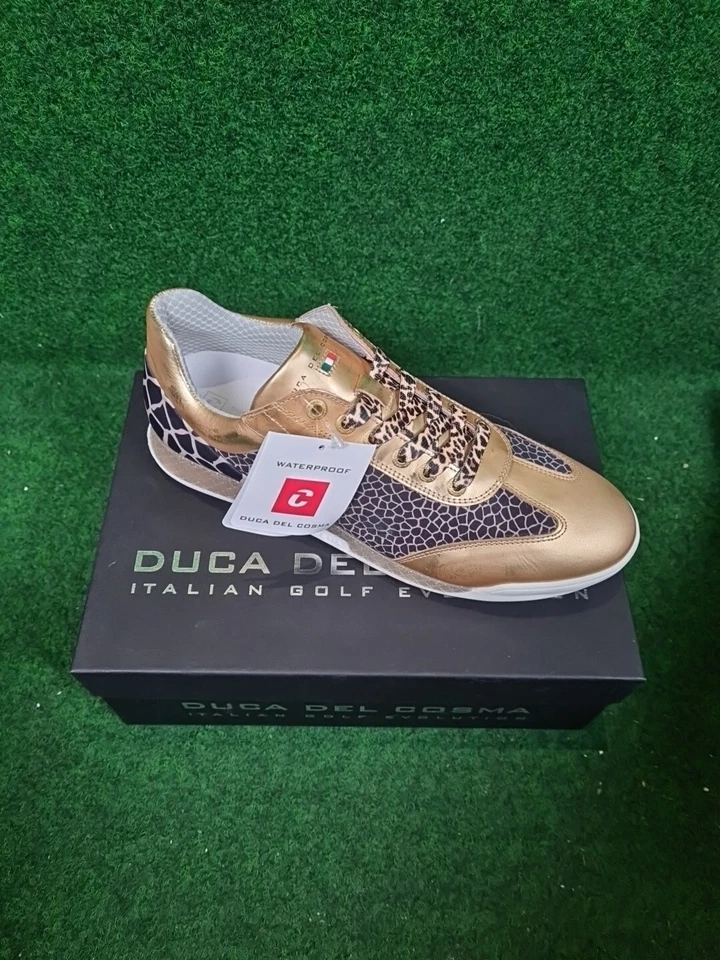 DUCA DEL COSMA Marquessa Animal Gold Golfschuh - Damen (Animal / Gold / EU 41) - Bild 1 von 4