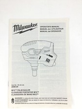 Milwaukee Tool Operator Manual 2458-20 Palm Nailer Owners Book