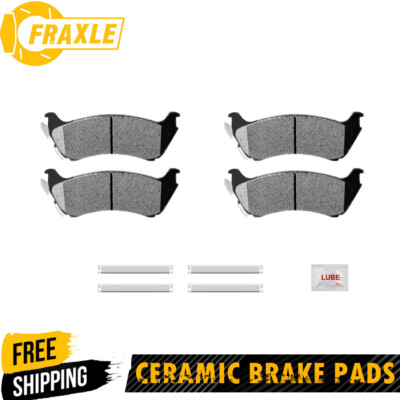 Rear Ceramic Disc Brake Pads with Hardware for Mercedes-Benz ML320 ML350 ML430