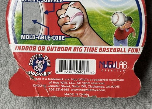 Hog Wild Splat & Stick Stikball Baseball Squishy Pudding Sticky Toy Ages 5+ New - Picture 6 of 7