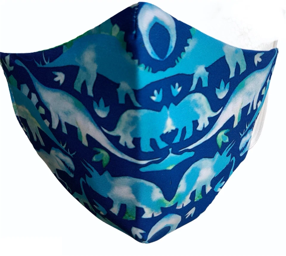 SALE WIEDERVERWENDBARE GESICHTSMASKEN FILTER DINOSAURIER FUSSBALL WELT JUNGEN MÄDCHEN KINDER - Bild 4 von 4