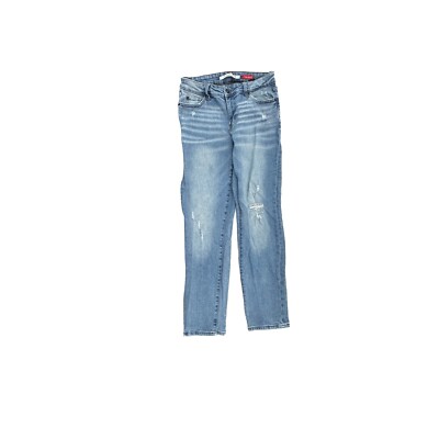 Celebrity Pink The Bestie Distressed Slim Straight Women's size Blue  Jeans - Main Image