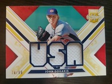  2019 Elite Extra Edition USA Materials Gold #22 John Doxakis/99