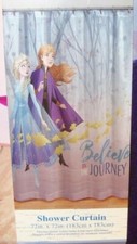 Disney Frozen II Believe In The Journey 72" X 72" Fabric Shower Curtain NEW