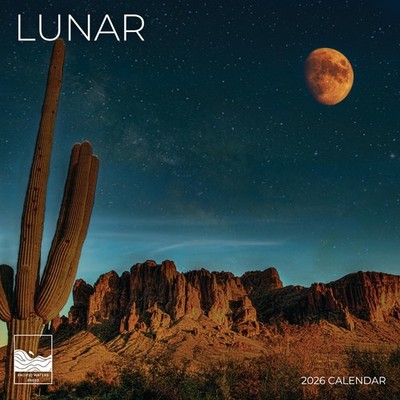 2026 Moon Wall Calendar | 12'' x 24'' Open | Nature Photography Thick