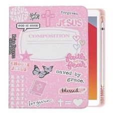 Rotating Case for iPad 9th/8th/7th Generation 10.2 Inch 2021/2020/2019, Jesus...