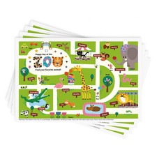 Disposable Stick-On Placemats 40 Pack for Baby Kids Toddler, Sticky Placemat