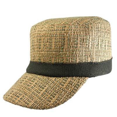 Army Military Cap Modell 10 Strohgeflecht dunkel Mütze