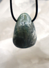 Ocean Jaspis Ozean Jaspis Ozean Achat Anhänger Trommelstein gebohrt  e16