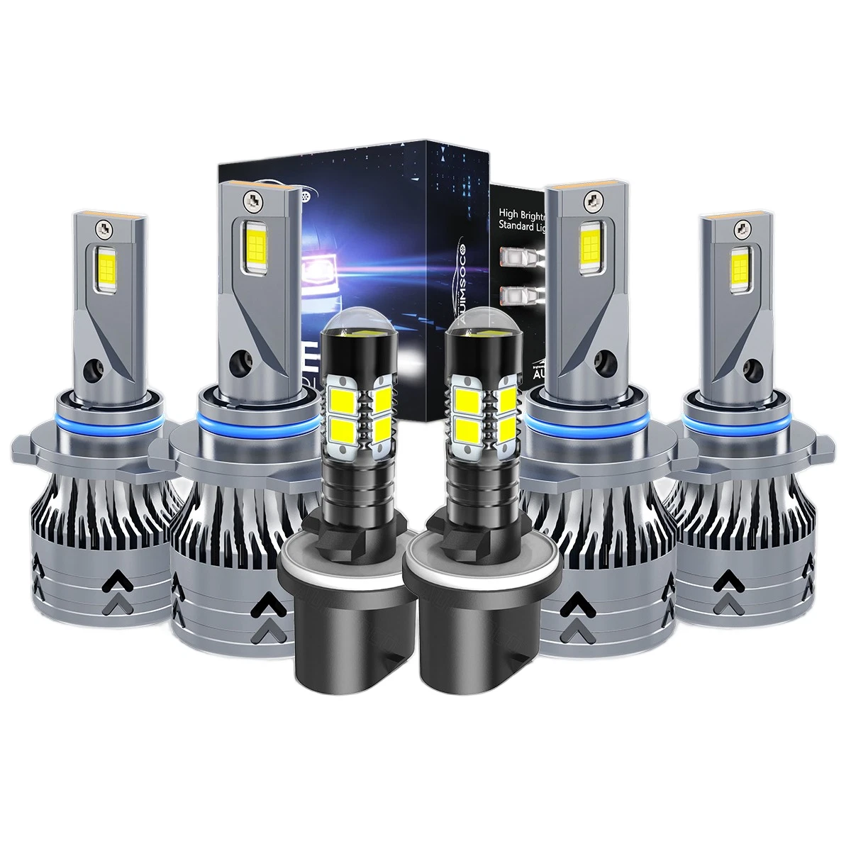 For GMC Yukon XL 1500 2000-2006 LED Headlight Bulbs Hi&Lo Beam Fog Light 6500K