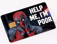 Deadpool Credit Debit Bank Card Sticker Skin Vinyl Decal fun