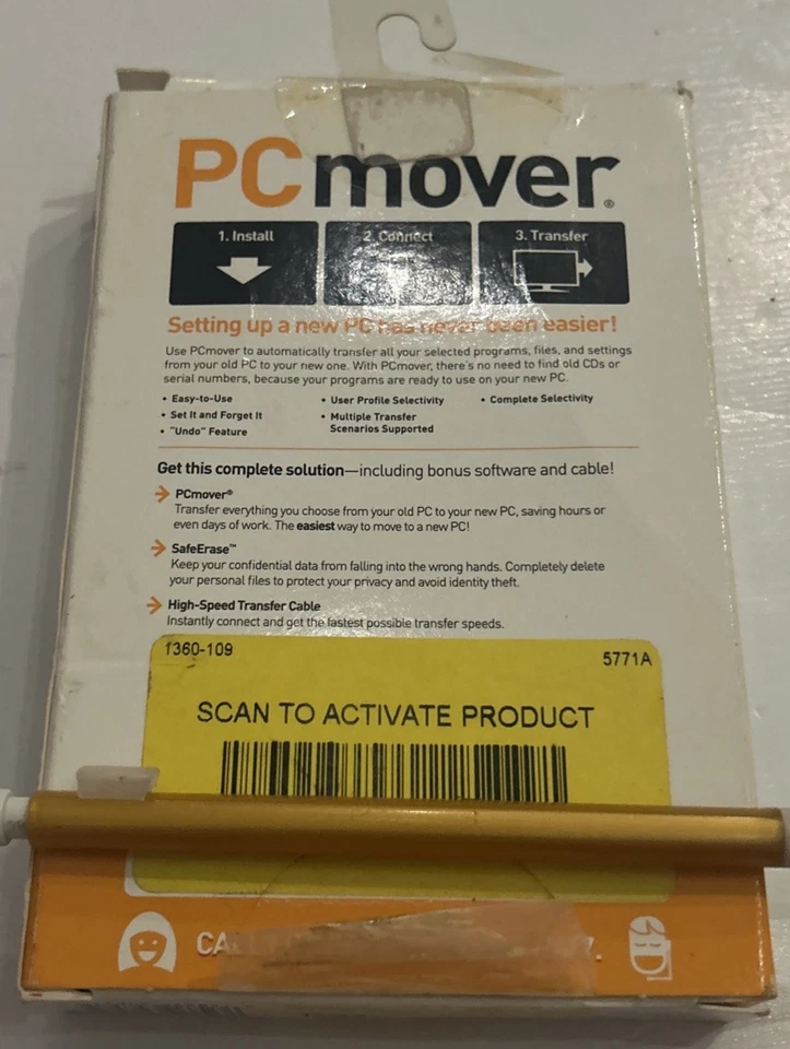 Laplink PCmover Ultimate 1 Use Includes SuperSpeed USB 3.0 Cable (Opened Box) - Image 2 of 4