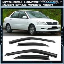 Fits 02-07 Mitsubishi Lancer Mugen Style Window Vent Visor Rain Guard Deflector Fits 02-07 Mitsubishi Lancer Mugen Style Window Vent Visor Rain Guard Deflector