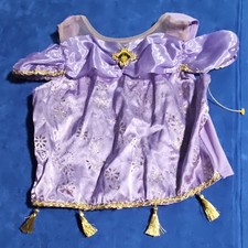 Disney Princess Jasmine Costume Top XS 4/5 Purple Gold Elastic Padded