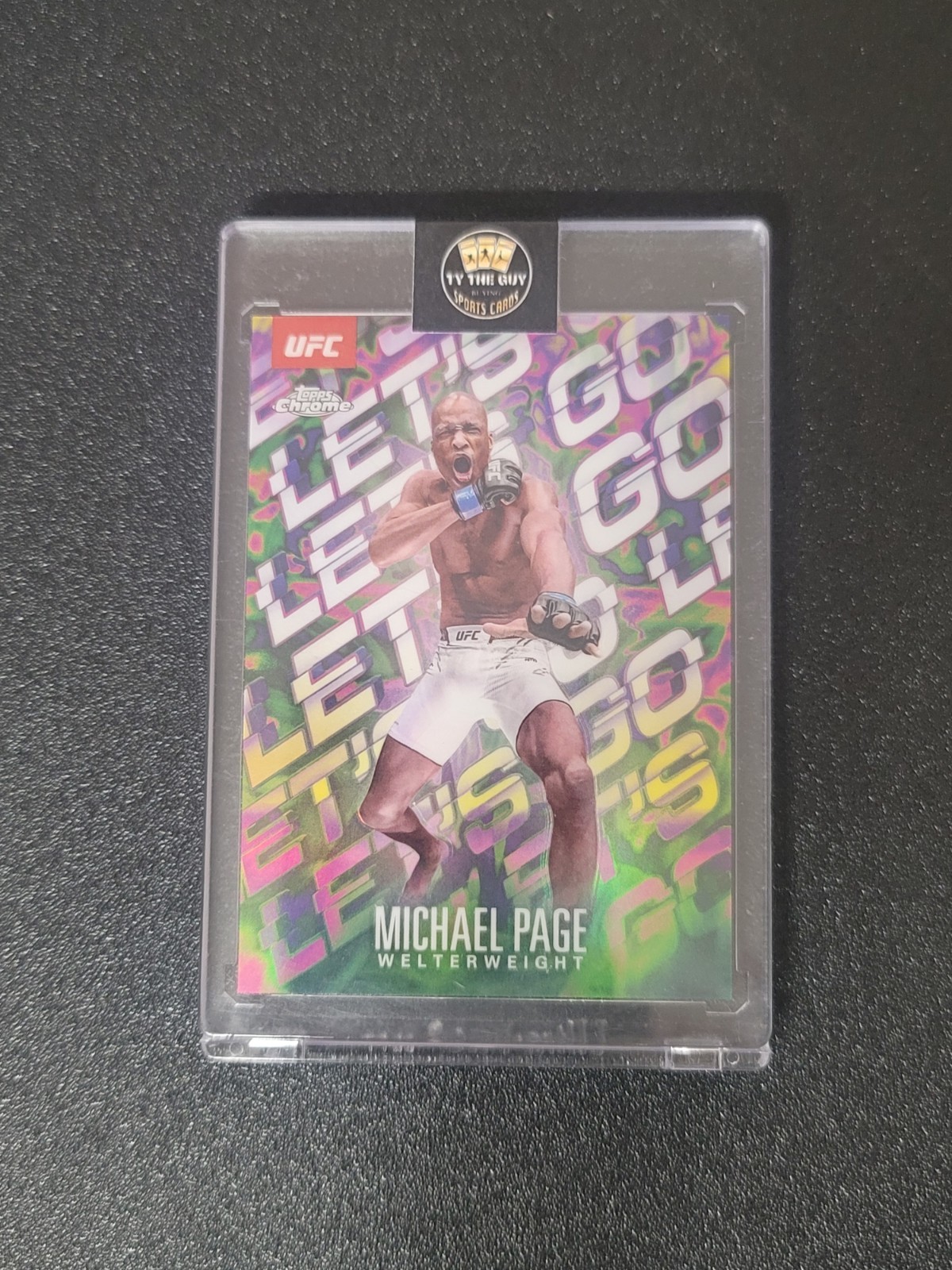 Michael Page Let’s Go Insert SP - 2025 Topps Chrome UFC #LGO-14