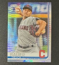 Trevor Bauer 2019 Topps Chrome Prism Refractor #107 - Cleveland