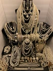 Huge-estate-jewelry-Lot-Junk-Redesign-Craft-Faux Pearl- Costume-8+lbs