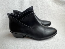 Jack Rogers Ankle Boots Black LEATHER Booties...