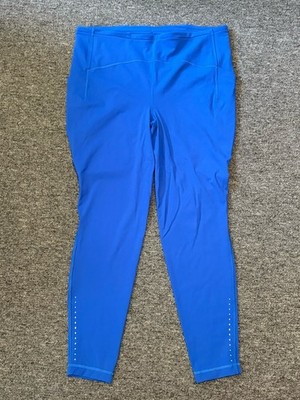 Lululemon Base Pace Cerulean Royal Blue Full-Length Leggings   Size 16   Pockets