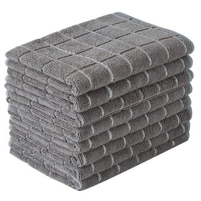 Microfiber Dish Towels - Soft, Super Absorbent and Lint Free Kitchen Towels - 8