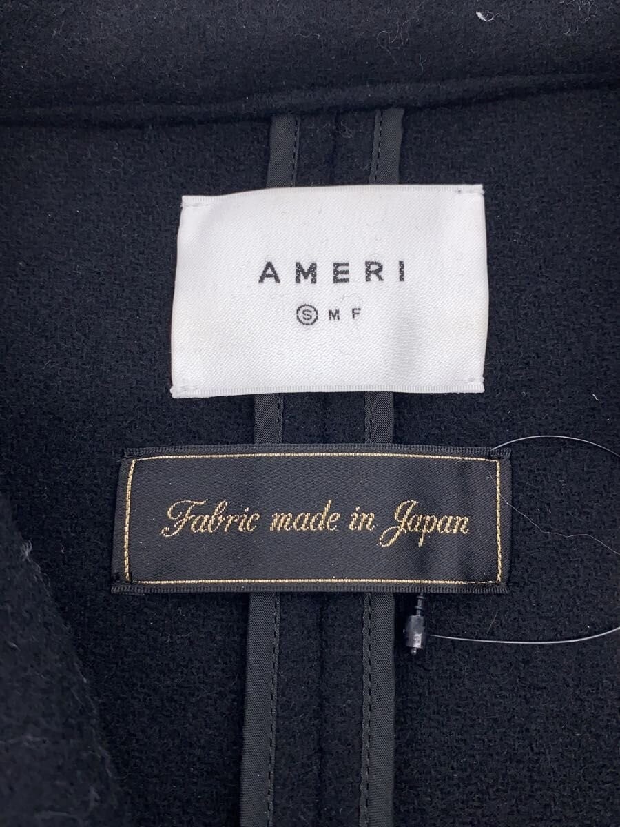 Ameri Trench Coat/S/Wool/Blk/Plain/01220760710 55… - image 3