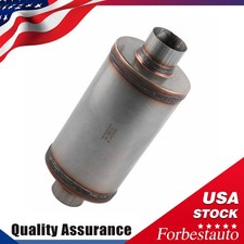 New 304s Exhaust Vibrant Resonator 2.5in 2.5 Ultra Quiet Muffler Resonator