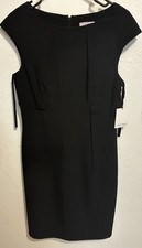 New Calvin Klein Dress Without A Belt Size 6 Black With Tags