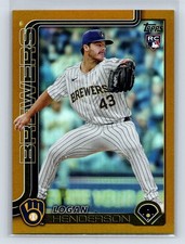 2025 Topps Update Logan Henderson Gold Foil /50 RC