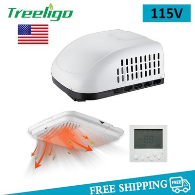 Treeligo 115V 15000BTU Heat&Cool Rooftop Air Conditioner For RV Camper Truck Van