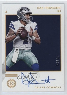 2019 Panini Encased Auto /15 Dak Prescott #28 Auto 03rx