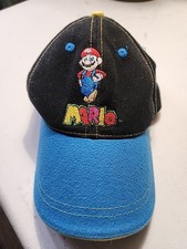 Vintage Retro Official Nintendo GAME BOY Mario 2000 StrapBack Cap Hat GOOD
