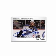 Ryan O'Reilly Autographed St. Louis Blues Instant Impressions Hockey Card
