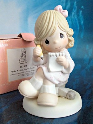 Precious Moments Take A Note You're Great Girl 112858 Boxed
