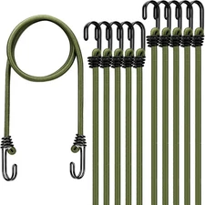 Heavy Duty Bungee Cords with Hooks – Assorted Straps for Outdoor Use