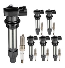 Set of 6 UF569 Ignition Coil Pack and 41109 Spark Plugs Compatible with Buick...