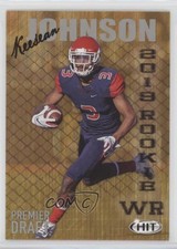 2019 Sage Hit Premier Draft Silver Keesean Johnson #21 03ew