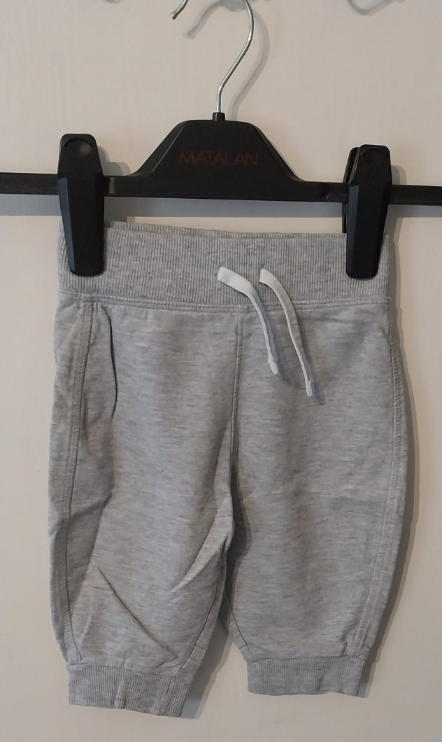 TU Jogging Bottoms Trousers Baby Boys 6-9 Months Grey Elasticated Waist Ties