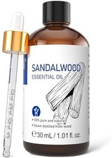 Sandalwood Essential Oils 1 Fl Oz, 100 Pure Natural Therapeutic Grade for Skin,