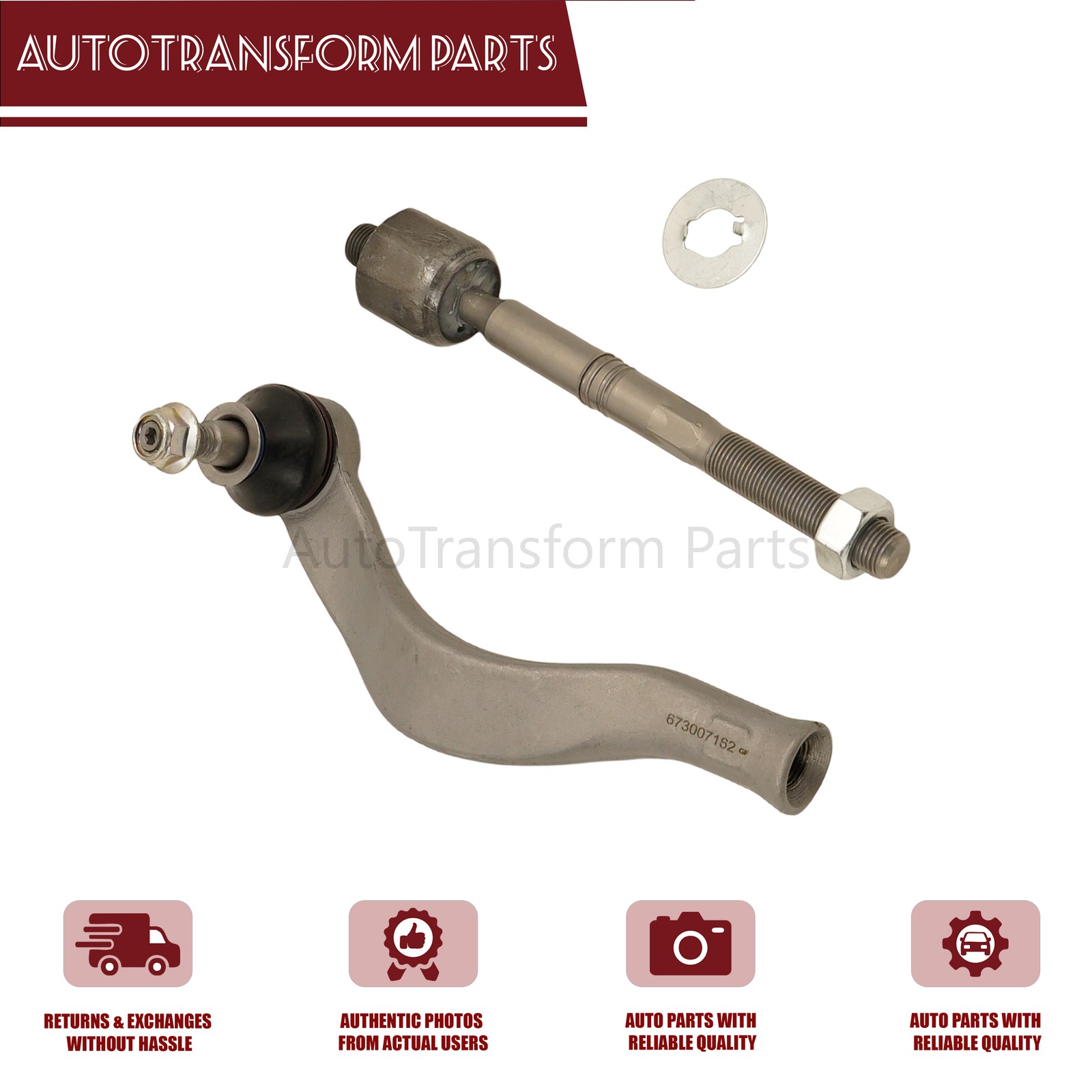 For 2019-2023 Maserati Levante 673007162 Right Inner Tie Rod Ball Joint US