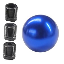 Car Round Ball Gear Shift Knob, Aluminum Alloy Gear Shift Stick Head for Blue