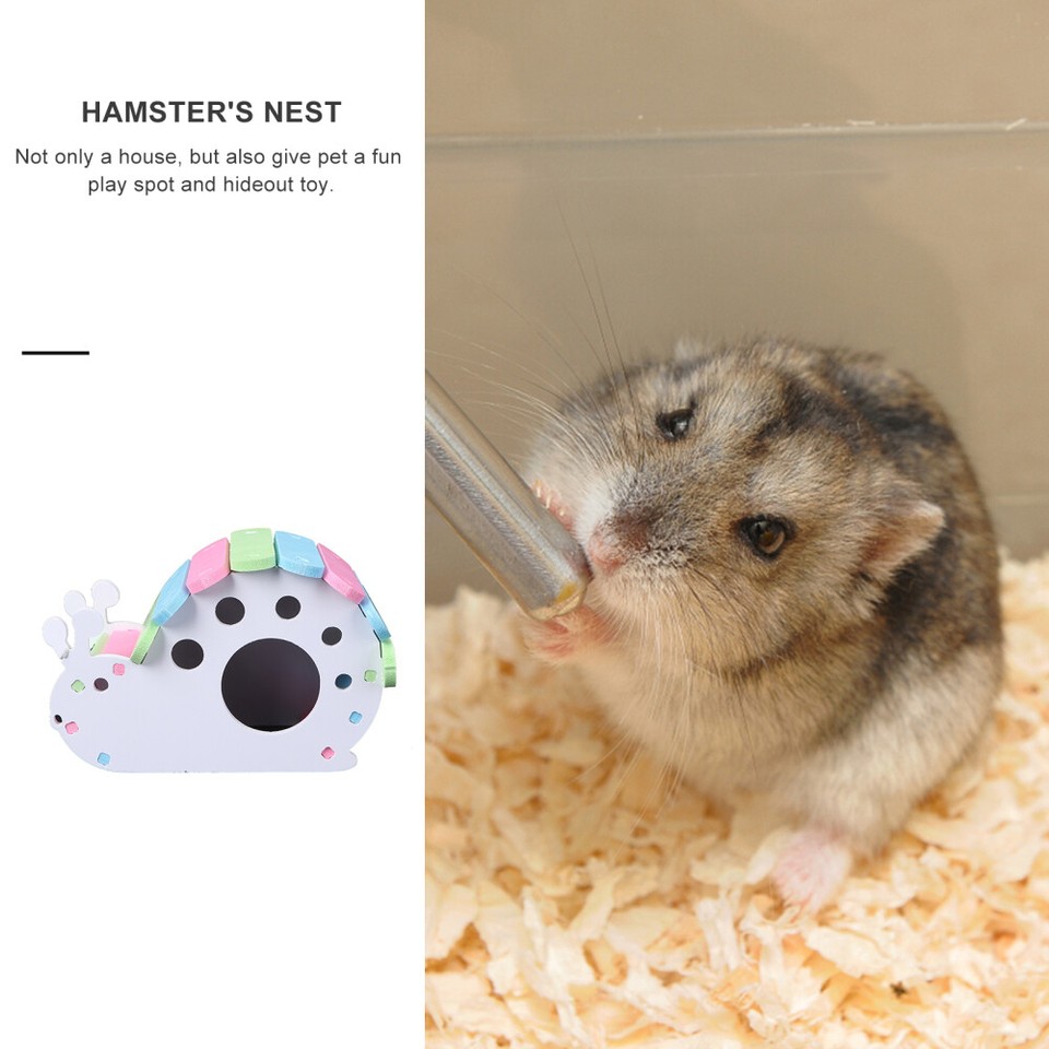 PVC Hamster House Pet Hideout Natural Cage Chew Toys Small Animal Cages