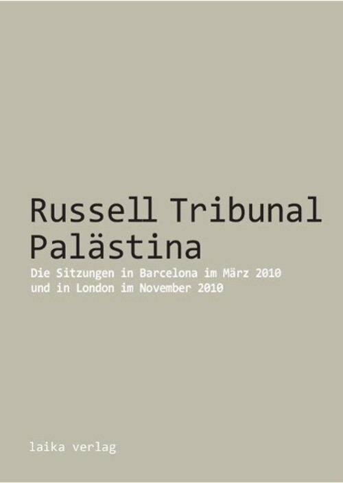 Asa Winstanley (u. A.) | Russell Tribunal Palästina | Taschenbuch |