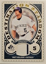 2009 SP Legendary Cuts Destination Stardom Memorabilia#DSM-MH Matt Holliday 