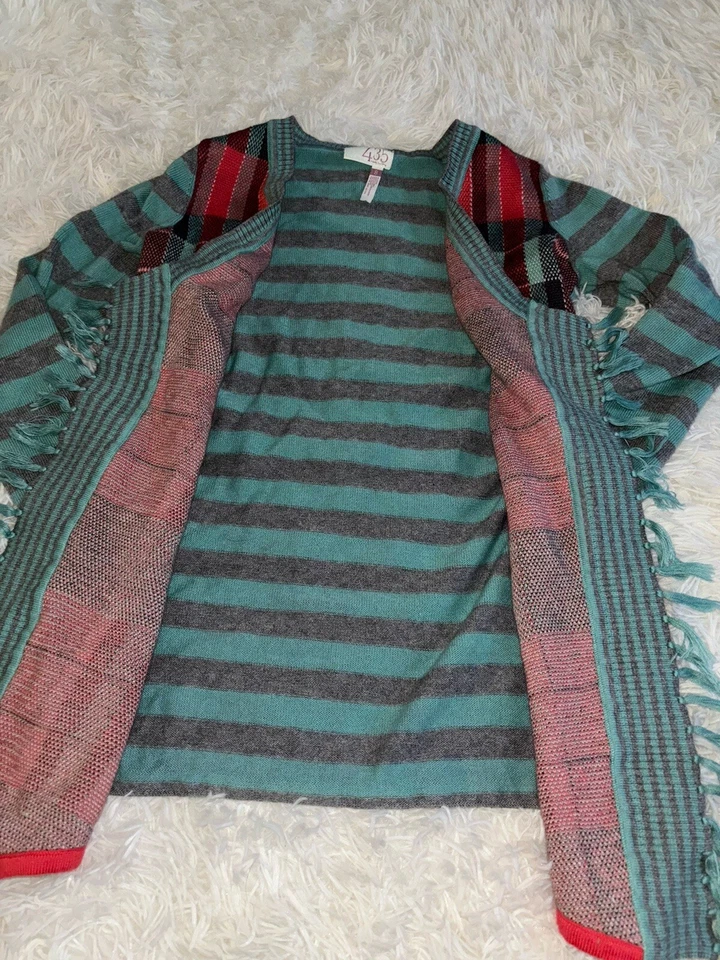 Matilda Jane 435 Girls Sz. 8 Cardigan Sweater. Great Colors, Fun - Image 4 of 4