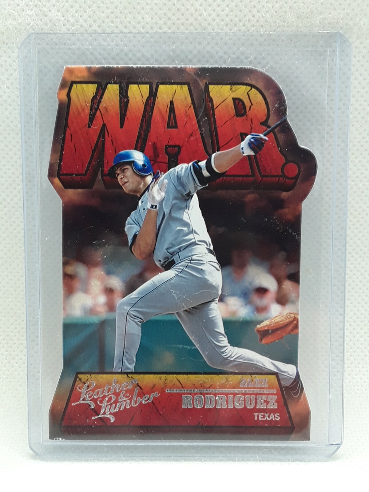Alex Rodriguez 2019 Leather & Lumber Baseball - W.A.R - Texas Rangers