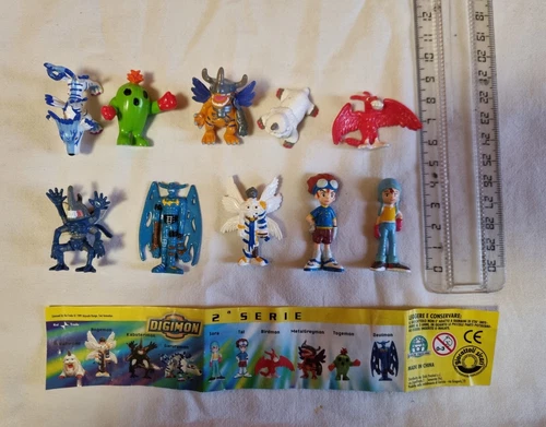 COMPLETE SET EXTRA SURPRISES KINDER DIGIMON PRECIOUS CAKES + MAP