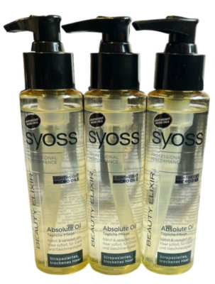 3 x Syoss Beauty Elixir Absolute Oil, tägliche Pflege (3x100ml)